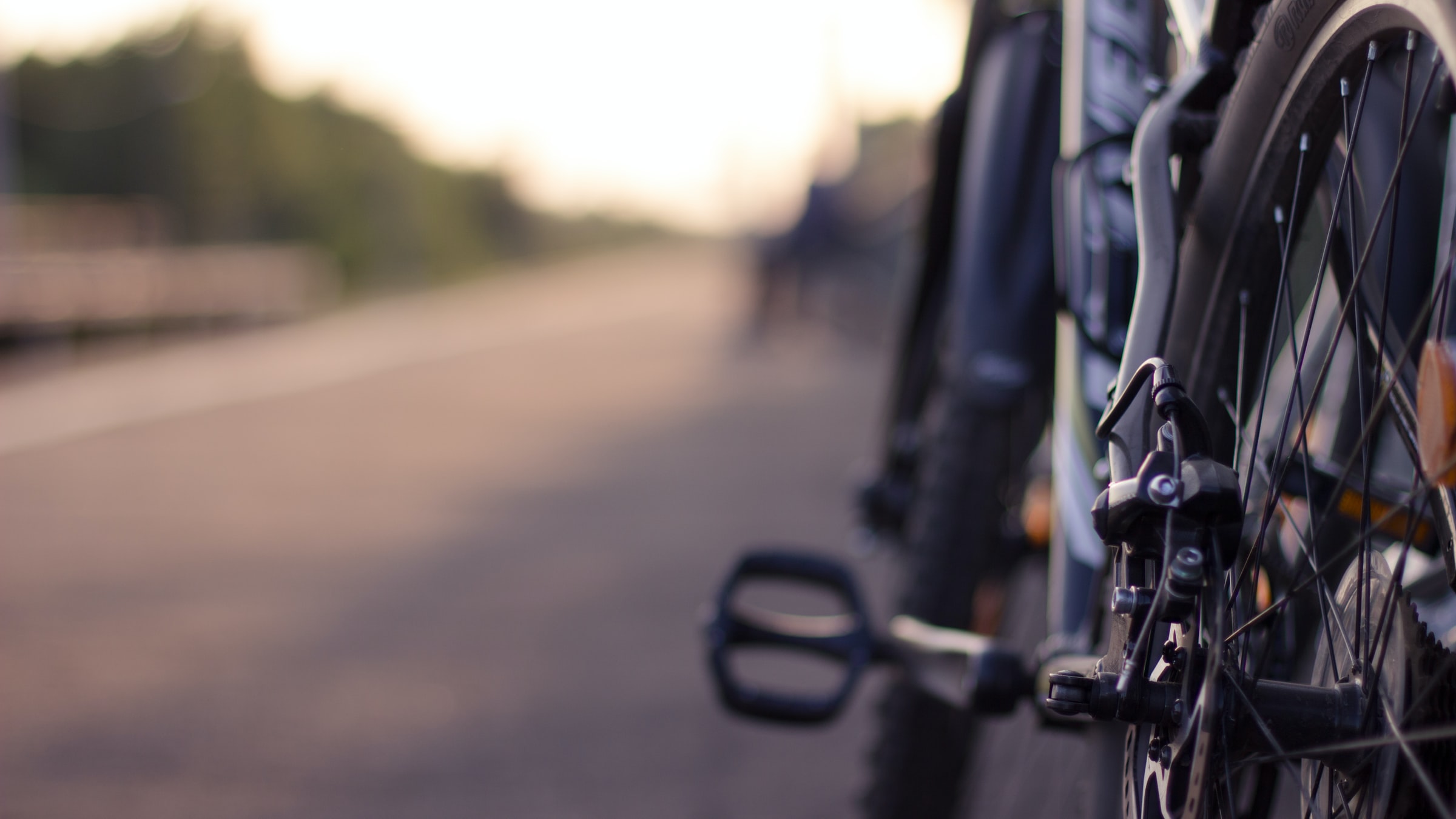 Närbild på baksidan av en cykel